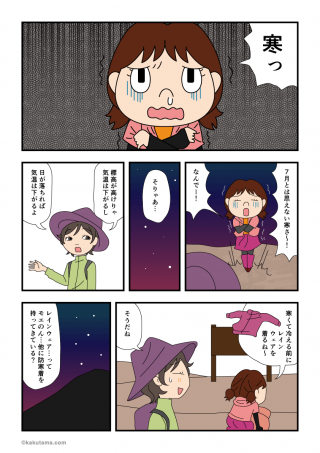 富士登山編(17)防寒具と光