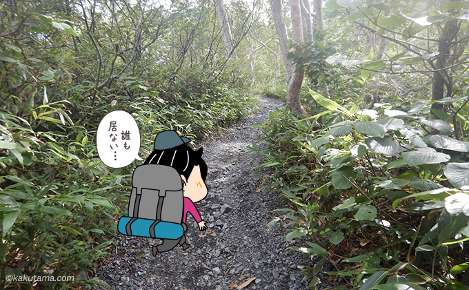 唐松岳登山道歩きやすい