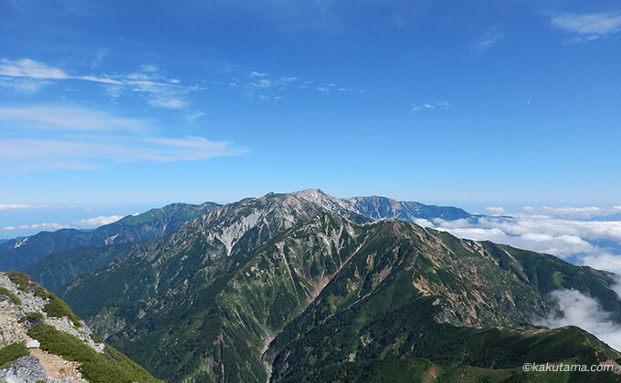 五竜岳山頂からの風景1