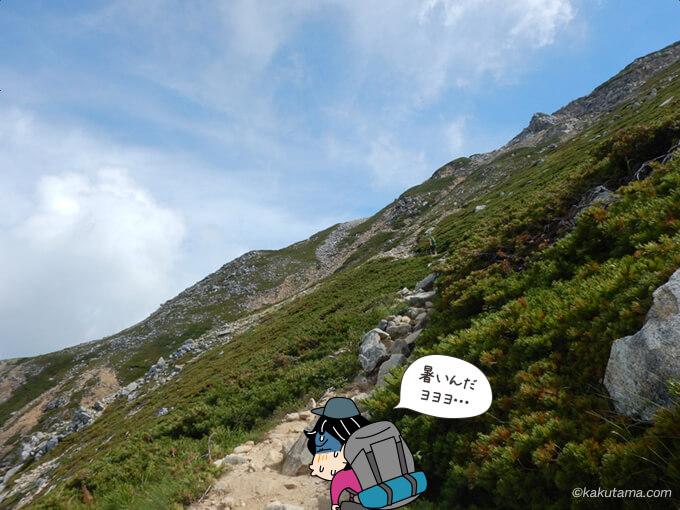 大天井岳への最後の登り3