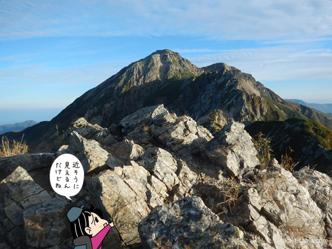 五竜岳が近くて遠い