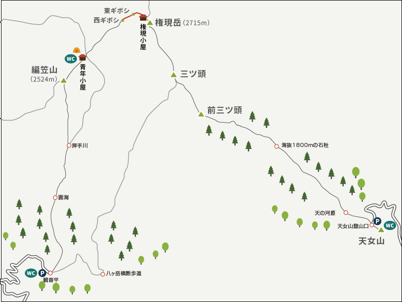 権現岳3イラストマップ1