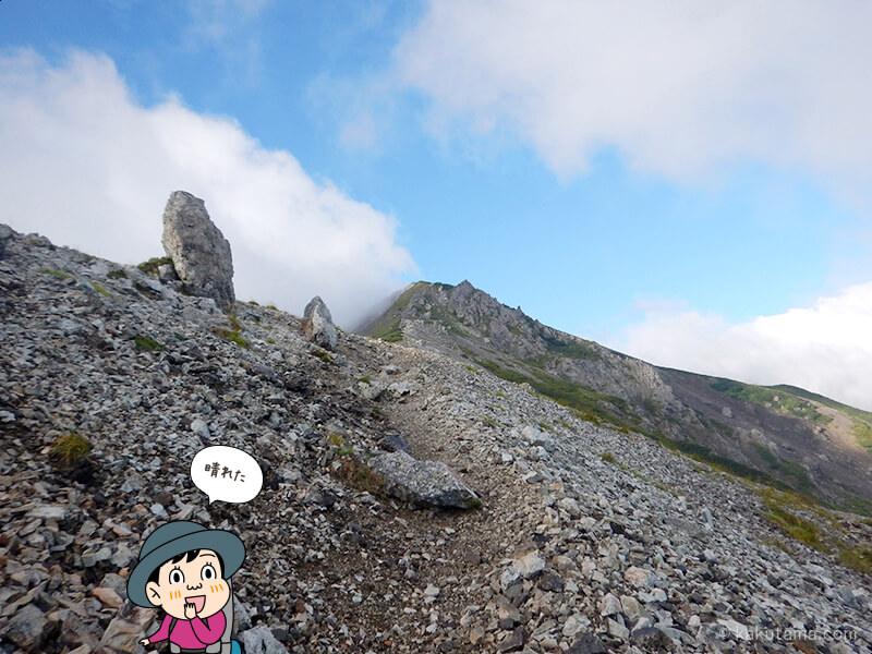 白馬岳を振り返る