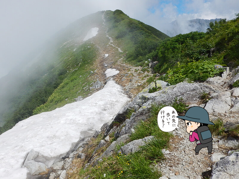 本当の奥大日岳の最高地点
