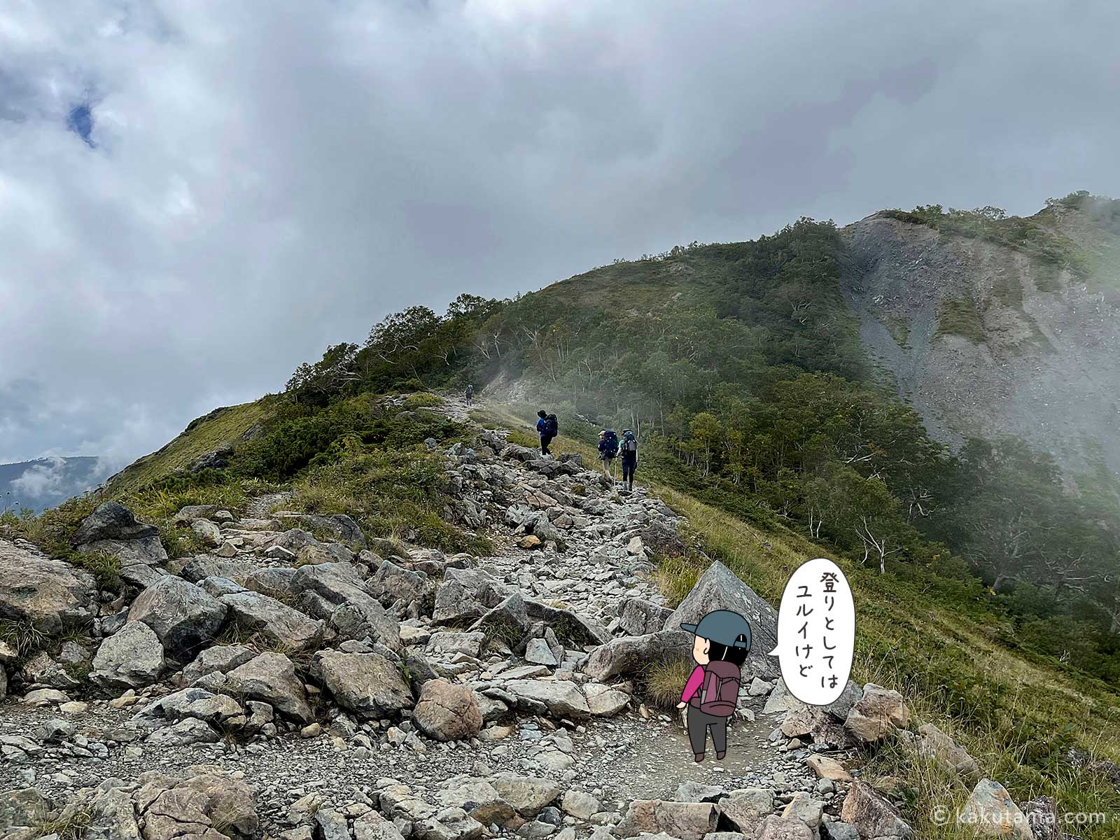 唐松岳登山口からスタート