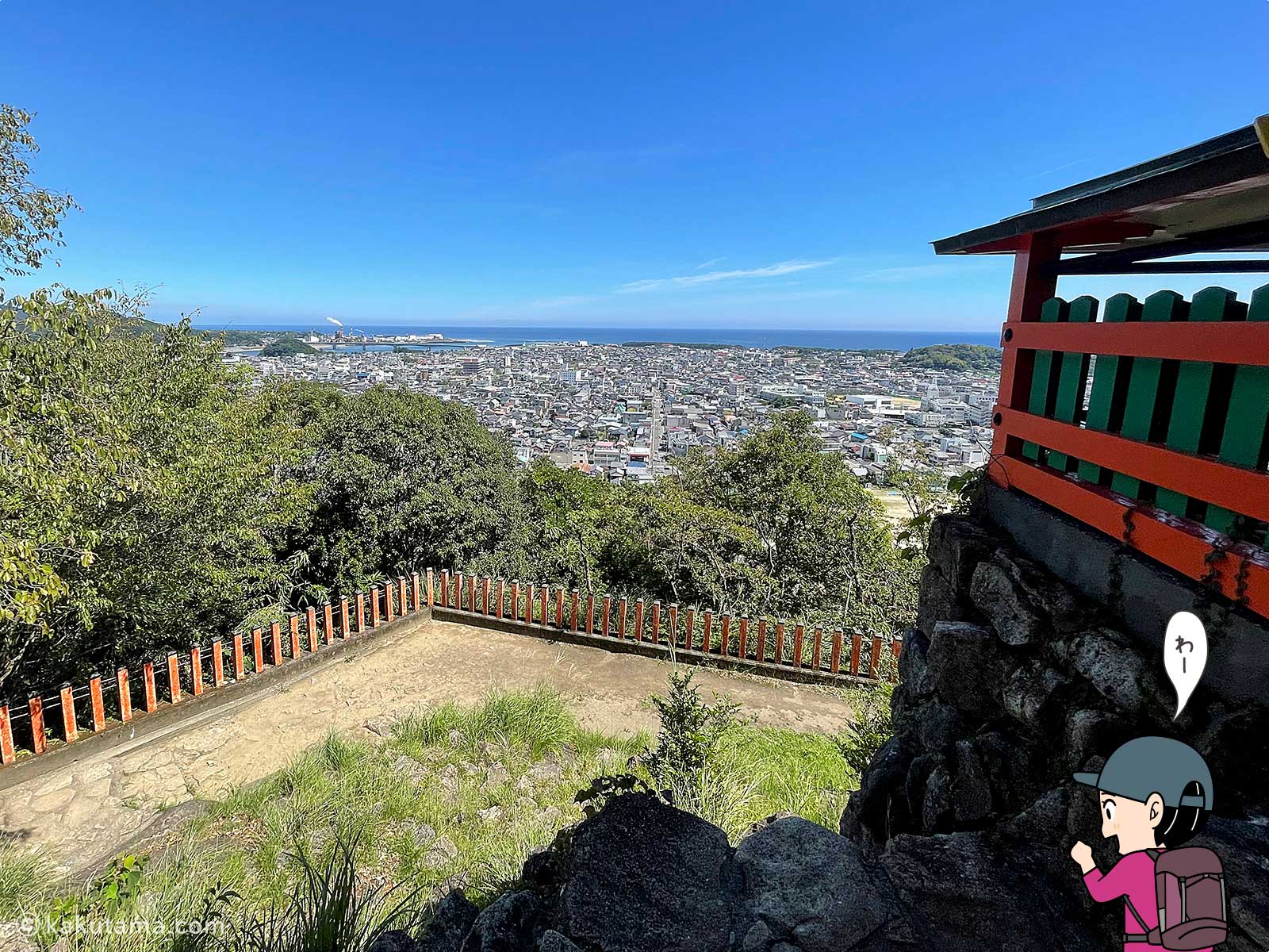 神倉神社からの眺めの写真
