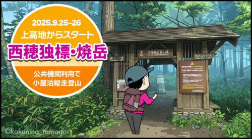 上高地から西穂独標と焼岳登山（02）上高地編のタイトル画面
