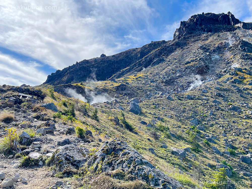 焼岳への登山道の写真